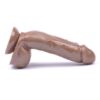 9'' Hard-On Realistic Dildo in Brown Color