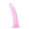 8.5'' Clear Pink Realistic Dildo with Suction Cup