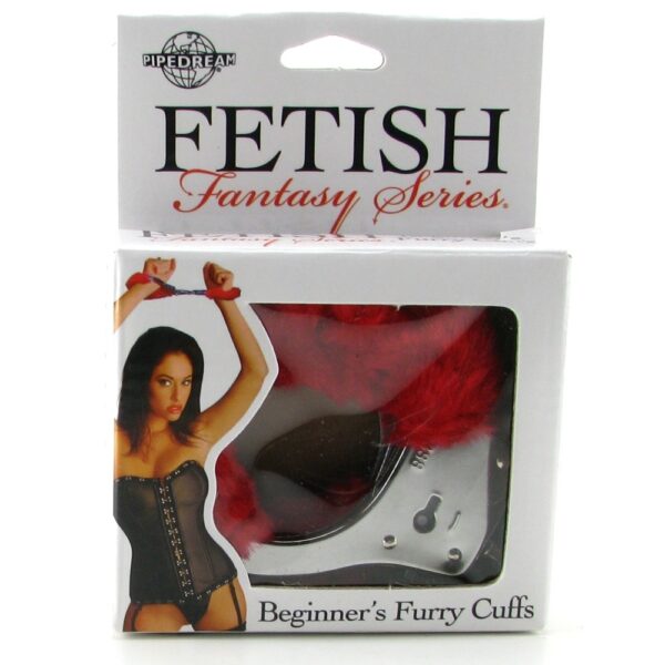 Fetish Fantasy Beginner's Furry Cuffs in Red