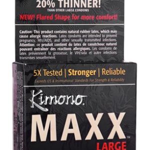 Kimono - Maxx Large Flare Condoms - 3 Pack