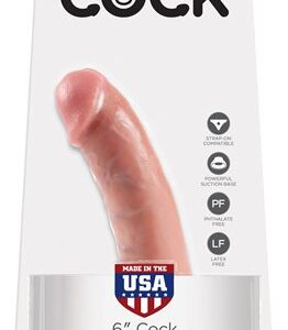 King Cock 6 inch Dildo , Flesh