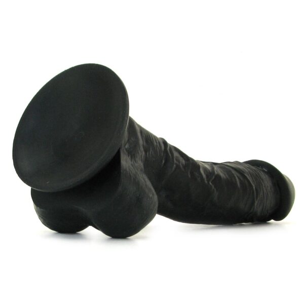 Large Silicone Colours Dildo in Black