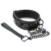 Sinful Collar with Leash in Black
