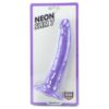 Neon Slim 7 Dildo in Purple