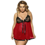Lace babydoll With Satin Bow (One Size)