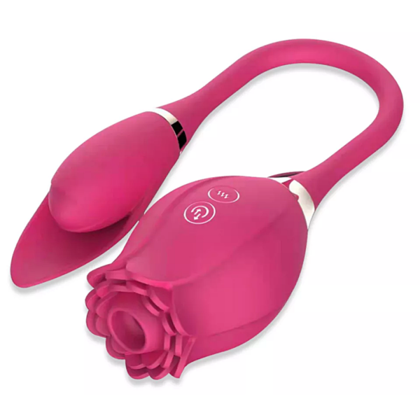 Red 2 In 1 Red Rose Vibrator