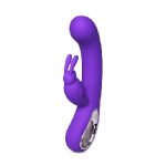 12-Speed Purple Silicone G-spot Rabbit Vibrator