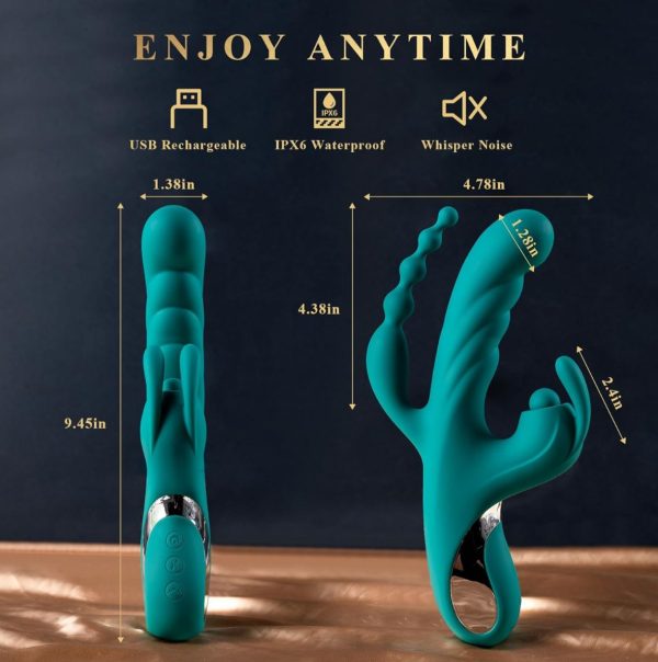 Thrusting G-Spot Rabbit Vibrator | Buy in Jamaica | Aura Viibe - Image 3