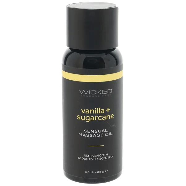 Wicked Sensual Massage Oil – Vanilla & Sugarcane