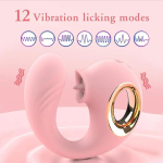 2-in-1 Vibrating Egg featuring licking and vibration functions for enhanced pleasure.