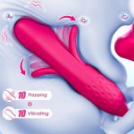 "Ecstasy Tongue Licking Suction Vibrator in vibrant colors, designed for ultimate pleasure with realistic sensations and customizable settings."
