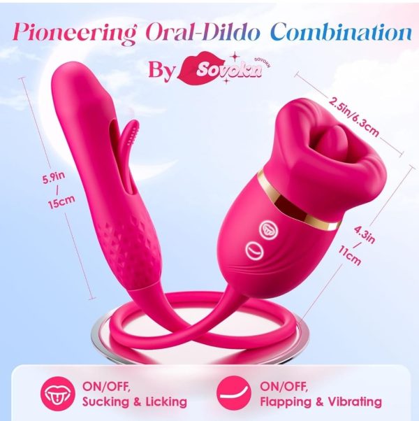 Ecstasy Tongue Licking Suction Vibrator - Image 2