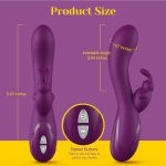“Craybit Pro deep penetrating rabbit vibrator featuring app control, triple stimulation, and waterproof design, ideal for G-spot and A-spot pleasure.”