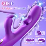 "Aura Viibe 3-in-1 Rabbit Vibrator designed for G-spot, A-spot, and clitoral stimulation, perfect for enhancing pleasure in Jamaica."