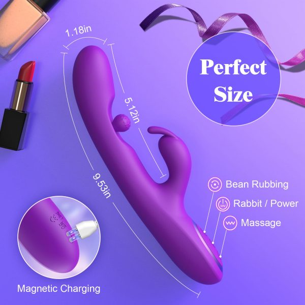 "Aura Viibe 3-in-1 Rabbit Vibrator designed for G-spot, A-spot, and clitoral stimulation, perfect for enhancing pleasure in Jamaica."