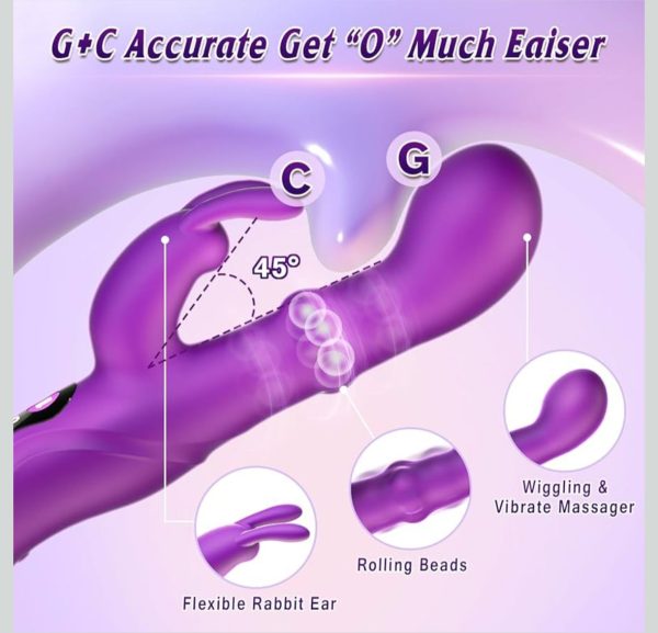 Silicone 10-Speed Rabbit Vibrator - Image 2