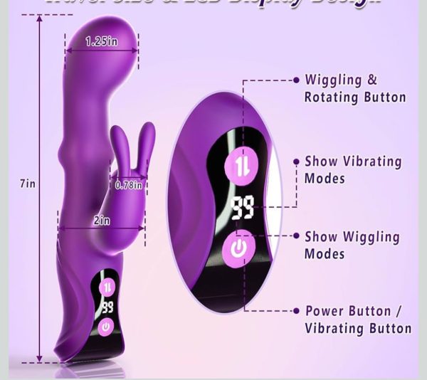 Silicone 10-Speed Rabbit Vibrator - Image 3