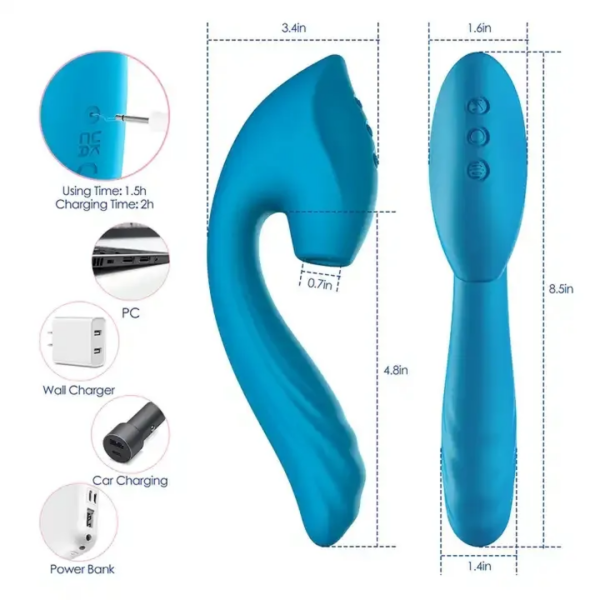 "Quiet and powerful thrusting vibrator for enhanced pleasure."