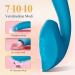 "Quiet and powerful thrusting vibrator for enhanced pleasure."