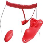 Exquisite Rose Lace Panty Vibrator with remote control, showcasing a delicate lace design perfect for enhancing intimacy and pleasure.