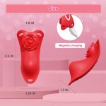 Exquisite Rose Lace Panty Vibrator with remote control, showcasing a delicate lace design perfect for enhancing intimacy and pleasure.