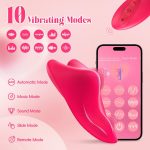 "Remote Control Vibrator for Couples in elegant rose shape, featuring app control, remote functionality, and multiple vibration patterns for enhanced intimacy."