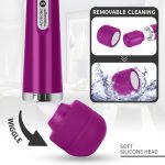 Wired Powerful Handheld Wand Massager with soft silicone head, designed for muscle relief and intimate pleasure, showcased against a vibrant background.