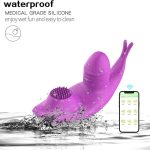 Aqua Bliss Wireless Panty Vibrator - A waterproof, USB rechargeable sex toy designed for thrilling intimate moments, perfect for solo or couple's fun.