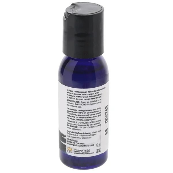 Bottle of Water Slide Personal Lube (1oz) on a soft surface, showcasing its natural formula for smooth, long-lasting glide in intimate moments.