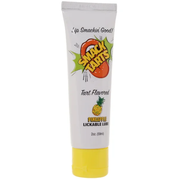 Front view of Smack Tarts Tart Flavored Lubricant in a 2oz tube