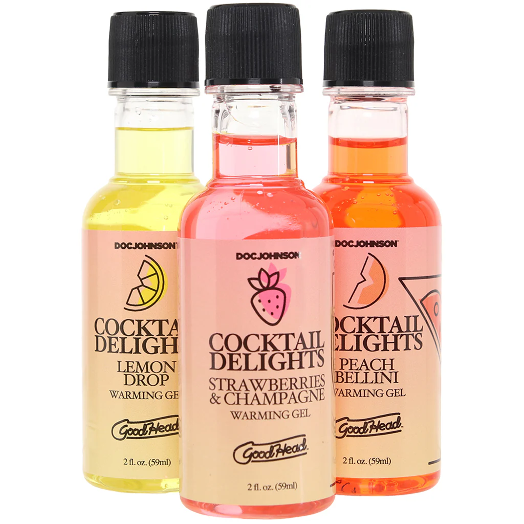GoodHead Cocktail Delights Warming Gel 2oz is an edible, water-based warming gel designed for oral play. Available in Kingston, Portmore, and island-wide Jamaica with discreet shipping from Aura Viibe. GoodHead Cocktail Delights Warming Gel 2oz – Buy Sex Toys in Jamaica at Aura Viibe