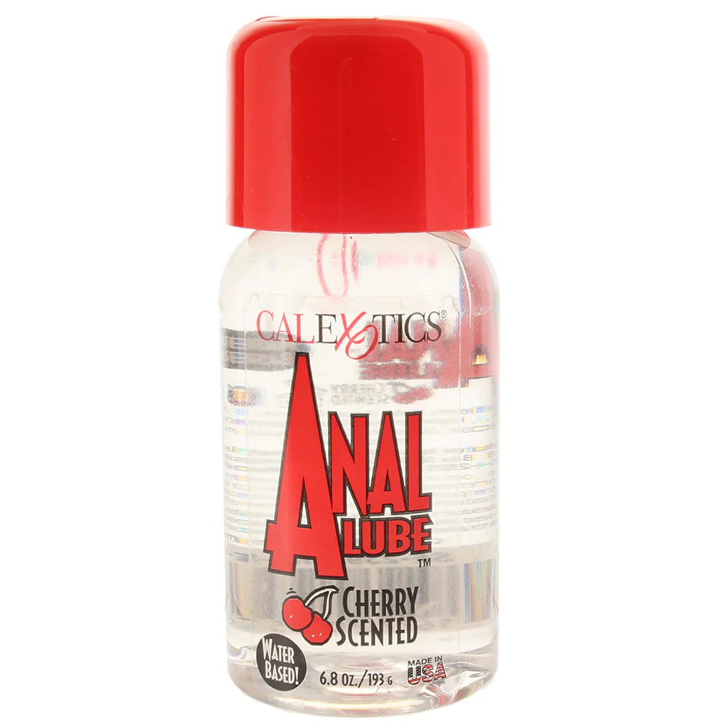 Premium 6oz cherry-scented anal lube by CalExotics. Thick, plushy, non-staining, and easy to clean. Available at Aura Viibe, Portmore, Kingston, and island-wide Jamaica. Cherry Scented Anal Lube 6oz – Buy Sex Toys in Jamaica at Aura Viibe