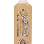 close up texture of flavored oral glide smooth water based lubricant chocolate taste Jamaica Aura Viibe