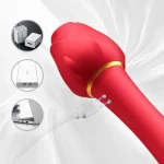 Rose suction vibrator with multiple suction modes for external stimulation Jamaica