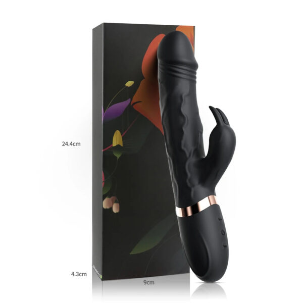 G-Spot Rabbit Vibrator by Aura Viibe - Curved design for targeted stimulation