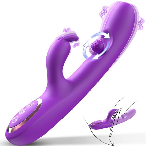 "Aura Viibe 3-in-1 Rabbit Vibrator designed for G-spot