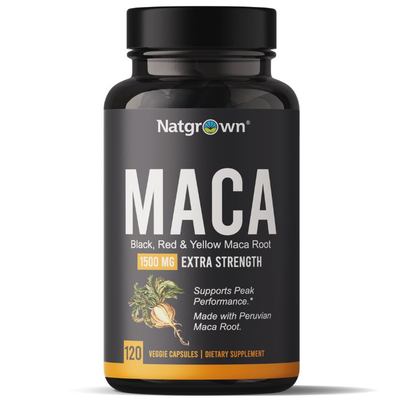 "Infographic illustrating the key benefits of Natgrown Maca Root