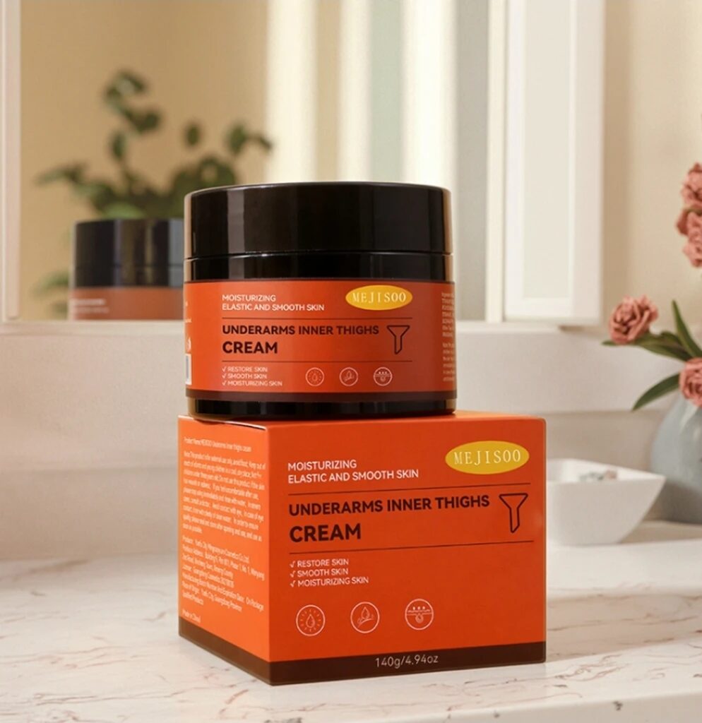 "Mejisoo Underarms Inner Thighs Cream for brightening and moisturizing skin"