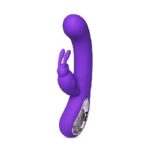 12-Speed Purple Silicone G-spot Rabbit Vibrator