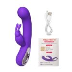 12-Speed Purple Silicone G-spot Rabbit Vibrator - Image 4