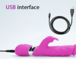 10-Speed Waterproof Pink Silicone Rabbit Vibrator - Image 3
