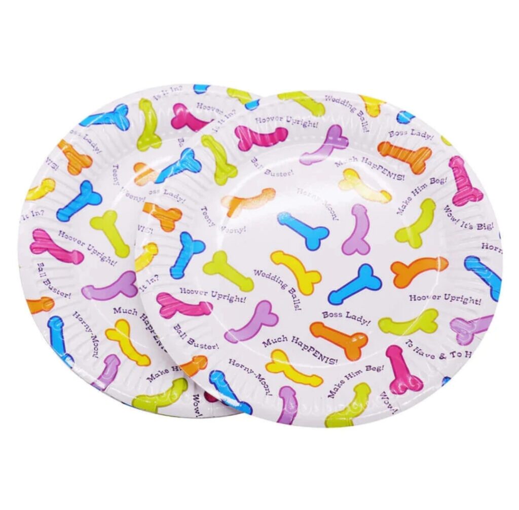 Bachelorette Party Decorations Pecker Tray Plates – Aura Viibe Jamaica
