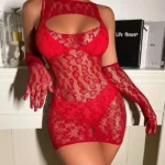 See-Through Bodycon Lingerie with Gloves – Free Size – Buy in Portmore Mall