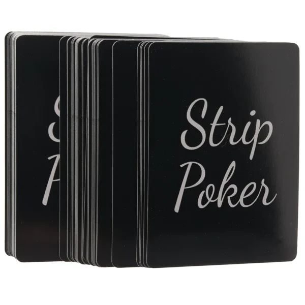 "Strip Poker Cards deck featuring vibrant designs