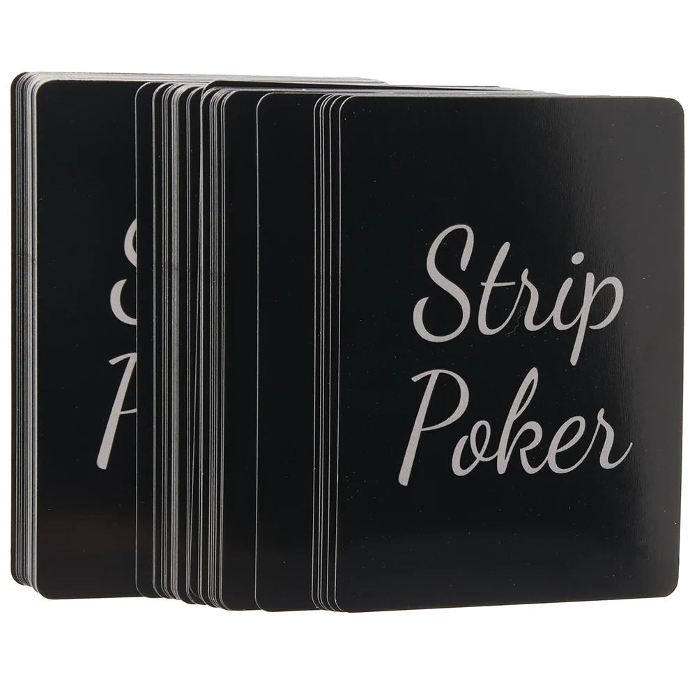 "Strip Poker Cards deck featuring vibrant designs