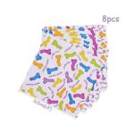 DISPOSABLE NAUGHTY ADULT PARTY PENIS NAPKINS (PACK OF 8) - Image 2