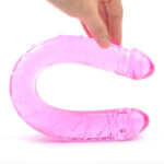 Pink Color Realistic Double Ended Dildo