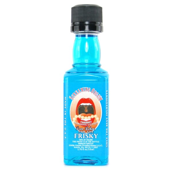 Little Genie Warming Massage Oil Collection with colorful bottles.