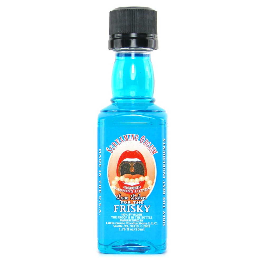 Little Genie Warming Massage Oil Collection with colorful bottles.