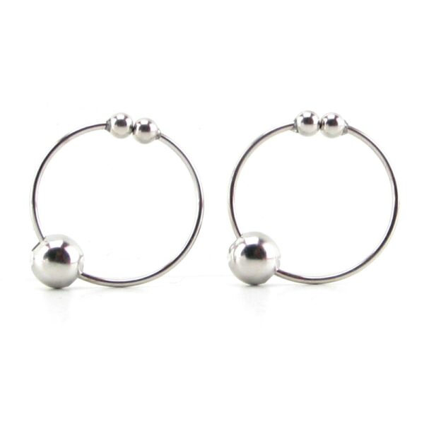 Fetish Fantasy Nipple Bull Rings in Silver